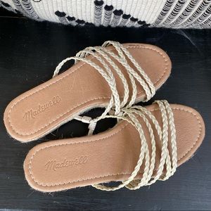 NWOT Madewell the Kathryn Espadrille Slide Sandal Braided sz 6